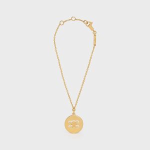 Celine Triomphe Swivel Bracelet in Brass with Gold Finish Gold
