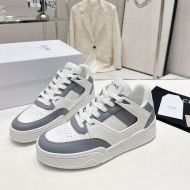 Celine CT-07 Trainer Low Lace-Up Sneakers Unisex Calfskin White/Grey