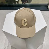 Celine Initial Baseball Cap in Canvas Khaki